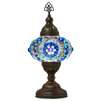 Mozaist Turkish Lamp Mosaic Table Lamp Antique Moroccan Decorative Glass Bohemian Vintage Lamp Shade Small Desk Tiffany Bedsi