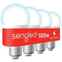 Sengled Led Light Bulbs 100W Equivalent, 1500Lm Bluetooth Mesh, Smart Bulbs That Work With Alexa Only, A19 5000K Dimmable, High Brightness, No Hub Required, 4 Pack