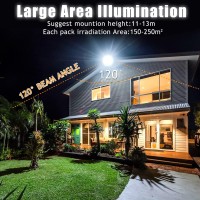 Serwing Led Flood Light 150W, Security Yard Light 18,000Lm Super Bright With 5000K Daylight, Ip66 Waterproof Led Flood Lights Outdoor For Garden, Yard, Playground, Basketball Court(2 Pack)