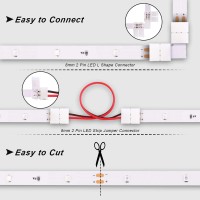 Icreating 50Ft White Led Strip Lights Bright Daylight White Led Light Strip Flexible Tape Lights, Led Mirror Lights, Under Cabinet Lighting Strips For Mirror Under Cabinet Bedroom Kitche