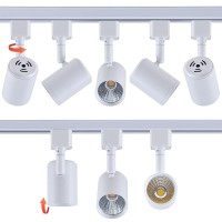 Mirrea 6 Pack Led Track Lighting Heads Compatible With Single Circuit H Type Track Lighting Rail Ceiling Spotlight For Accent Ta