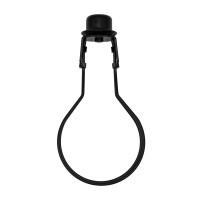 Creative Hobbies Lamp Shade Light Bulb Clip Adapter Clip On With Shade Attaching Finial Top Black Color 1 Pack