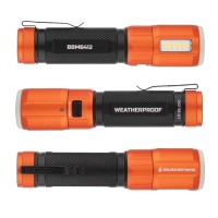 Blackfire - Klein Tools Outdoors - Rechargeable Weatherproof Magnetic Flashlight With Lantern Bbm6412, 500 Lumens, Glow-In-Dark Ring With Removable Pocket Clip For Outdoor Use, Camping, Hunting, Work