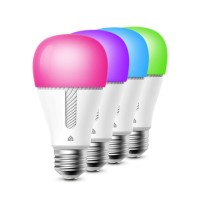 Kasa Smart Bulbs, 850 Lumens, Full Color Changing Dimmable Wifi Led Light Bulb Compatible With Alexa And Google Home, A19, 9.5W,2.4Ghz Only, No Hub Required, 4-Pack(Kl130P4)