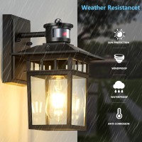 Motion Sensor Outdoor Lights Wall Mount Dusk To Dawn Outdoor Lighting Porch Light Exterior Light Fixture 100 Antirust Aluminu