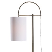 Charming and creative in its own way this metal floor lamp is here to serve the best of its purpose With stalk design body it has semicircular open accent at the top which adds to its beauty On off socket switch and E26 bulb base allows it to function eff