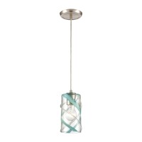 Winter Wind 5'' Wide 1-Light Mini Pendant - Satin Nickel