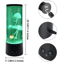 Lehaha Jellyfish Lamp With 16 Color Changing Relax Mood Light Gift With Remote Control Usbbattery Jellyfish Aquarium For Home O