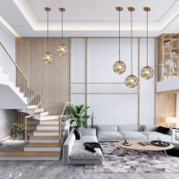 Bokt Modern Large 1-Light Globe Pendant Light Mid Century Gold Hanging Pendant Light Fixture Kitchen Island Amber Glass Ball Pendant Lamp Single Single Pendant Lighting (9.8