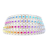 Sezo Ws2812B Led Strip Light 3.3Ft/1M Individually Addressable Programmable 5050Smd Digital Rgb Alloy Wires Flexible Dream Color 144Leds/M Ip30 Non-Waterproof Pcb White Dc5V