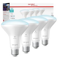 Sengled Smart Light Bulbs, Wifi Bulb, Br30 Led Smart Bulb Dimmable, Smart Flood Light, Smart Bulbs That Work With Alexa And Google, 5000K 65W 650Lm, 2.4Ghz Wifi Only Support, No Hub Required-4 Pack