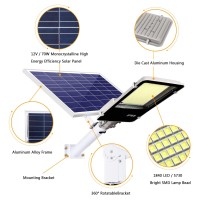 Xlbtynfd 1400W Solar Street Lights Dusk To Dawn Solar Outdoor Light With Remote Control 130000 Lumens 6500K Solar Flood Light