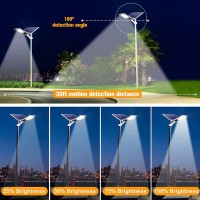 Xlbtynfd 1400W Solar Street Lights Dusk To Dawn Solar Outdoor Light With Remote Control 130000 Lumens 6500K Solar Flood Light