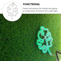 Green Leaf Neon Light Leaf Neon Sign Monstera Leaf Sign For Home Room Bar Decoration