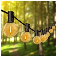 Daybetter 100Ft Outdoor String Lights Waterproof, G40 Globe Led Patio Luces With 50 Edison Vintage Bulbs, Connectable Outdoor Decor For Yard Porch Bistro