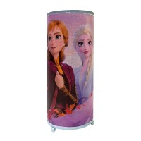 Idea Nuova Disney Frozen 2 Anna And Elsa Glitter Cylinder Decorative Lamp,Multicolor