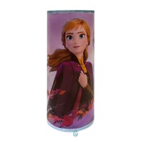 Idea Nuova Disney Frozen 2 Anna And Elsa Glitter Cylinder Decorative Lamp,Multicolor