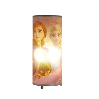 Idea Nuova Disney Frozen 2 Anna And Elsa Glitter Cylinder Decorative Lamp,Multicolor