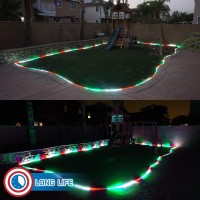 Russell Decor 50Ft540 Led Patriotic Rope Lights For California Mexico Italy Theme Colors Party Outdoor Trees Patio Deck Flexibl