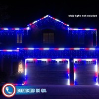 Russell Decor 30Ft324 Led Rope Lights For Patriotic 4Th Of July Memorial Day Party Outdoor Trees Patio Deck Flexible Connectabl