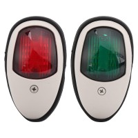 2Pcs 10-30V Boat Navigation Light One, Led Navigation Lights Red And Green Lights Marine Sailing Signal Lights, Led Signal Warning Lamp Universal For Pontoon Yacht