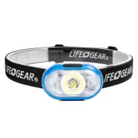 Life Gear 41-3827 300-Lumen Glow Multifunction Cob/Led Headlamp