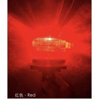 Solar Strobe Warning Light 360 Degree - Super Bright Waterproof Ip48 For Construction Traffic Dock Marine Wireless - Constant On Or Flashing (Red)