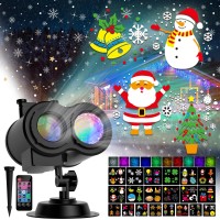 Christmas Halloween Projector Lights Outdoor, Coolwufan 2-In-1 Moving Patterns Landscape Lights, 30 Hd Effects (3D Ocean Wave & Patterns) Projection Light For Xmas Halloween Party Garden Decorations