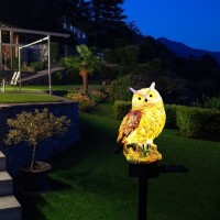 Moanyt Owl Solar Garden Lights Outdoor Solar Garden Stakes Lights Decorative Solar Powered Led Lights With Stake For Garden Lawn Pathway Yard Decor