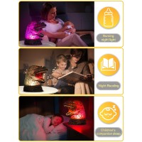 Wlhong Dinosaur Night Light Color Changing Silicone Night Lights With Touch Sensor Portable Rechargeable Led Children Adults L