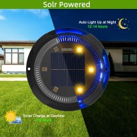 Grepro Solar Ground Light 8 Packs 10 Led Solar Outdoor Lights Waterproof For Outdoor Garden Light Solar Ip65 Waterproof Warm Wh