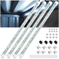 Linkstyle Interior Led Light Bar 12V 48 Leds Interior Light Bar 6500K White Led Light Strip With Diy Switch For Car Truck Campe