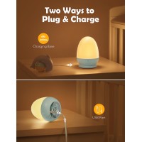 Jolywell Night Lights For Kids With Stable Charging Pad Touch Controltimer Setting Abspc Baby Egg Lamp For Breastfeedingblu