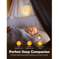 Jolywell Night Lights For Kids With Stable Charging Pad Touch Controltimer Setting Abspc Baby Egg Lamp For Breastfeedingblu