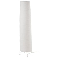 Ikea Vickleby (404.844.87) Handmade Rice Paper Shade White Floor Lamp, White 54 In. (136Cm)