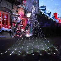 Qulist Christmas Decoration Star Lights Outdoor317 Led 164Ft Christmas Tree Toppers String Lights8 Modes Waterproof For Hal