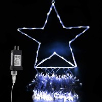 Qulist Christmas Decoration Star Lights Outdoor317 Led 164Ft Christmas Tree Toppers String Lights8 Modes Waterproof For Hal