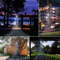 Qulist Christmas Decoration Star Lights Outdoor317 Led 164Ft Christmas Tree Toppers String Lights8 Modes Waterproof For Hal