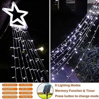 Qulist Christmas Decoration Star Lights Outdoor317 Led 164Ft Christmas Tree Toppers String Lights8 Modes Waterproof For Hal