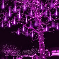 Kwaiffeo Halloween Lights Outdoor Meteor Shower Lights Icicle Lights For Halloween Christmas Decorations Outdoor Waterproof Ul