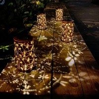 Solar Lanterns Outdoor Hanging Lantern Lights, Dragonfly Hollowed-Out Metal Decor Lantern, Waterproof Led Decorative Garden Light - Delicate Garden Decoration For Patio, Yard, Pathway, Landscape