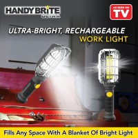 Ontel Handy Brite Ultrabright Cordless Led Rechargeable Work Light 1000 Lumens Magnetic Base Heavy Duty Compact Lightweig