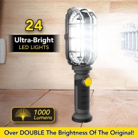 Ontel Handy Brite Ultrabright Cordless Led Rechargeable Work Light 1000 Lumens Magnetic Base Heavy Duty Compact Lightweig