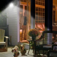 Ontel Handy Brite Ultra-Bright Cordless Led Security Spotlight, 500 Lumens, Motion-Activated, Battery Powered, Weatherproof Light With Auto On/Off - Quick & Easy Set Up, No Wiring