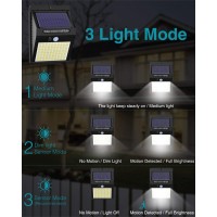 10 Pack Solar Lights Outdoor,3 Modes/100Led Solar Security Lights Wireless Ip65 Waterproof Solar Motion Sensor Lights Solar Wall Lights Outdoor Lights For Front Door, Backyard, Garage, Deck...