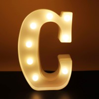 Ausaye Led Letter Lights Alphabet Light Up Sign Night Light For Home Party Wedding Decoration C