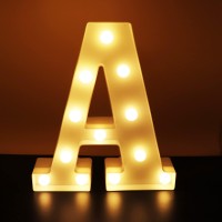 Ausaye Led Letter Lights Alphabet Light Up Letters Sign Night Light For Home Bar Party Wedding Birthday Decoration Battery Powered Christmas Lamp Letter A