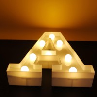 Ausaye Led Letter Lights Alphabet Light Up Letters Sign Night Light For Home Bar Party Wedding Birthday Decoration Battery Powered Christmas Lamp Letter A