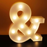 Led Ampersand Symbol Marquee Letter Lights Alphabet Light Up Sign Ausaye Night Light For Home Party Wedding Bar Christmas Decor