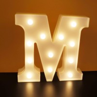 Ausaye Led Letter Lights Alphabet Light Up Sign Night Light For Home Party Wedding Decoration M